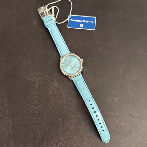 TechnoMarine MoonSun Women\'s Watch - 36mm, Light Blue (TM-822042)-NEW IN BOX main image 9